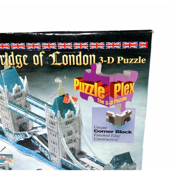 Vintage 1995 3D Puzzle Tower Bridge of London - Picture 3 of 11